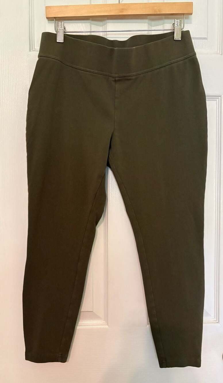 GUC Lands' End Starfish Legging Olive Green Pants Size L/P 14-16